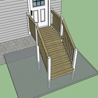 Deck Steps Framing Plan